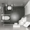 HÖRNTVÄTTSTÄLL BALNEA 800 X 800 - Image 3